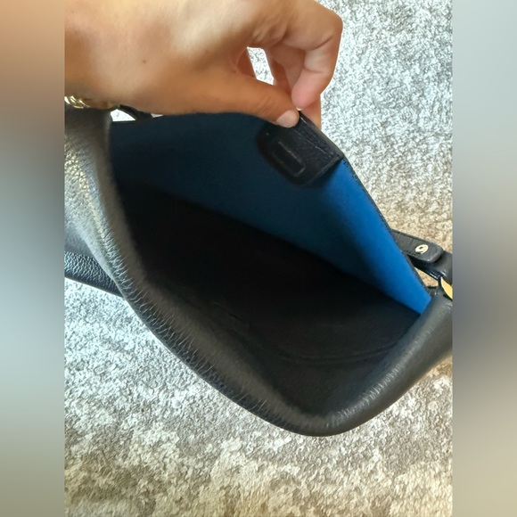 Furla Black Shoulder Bag with Gold Accents - Picture 9 of 12